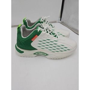 Men's Fashion Lace Up Sneakers Diamond Pattern Size EU40/US7.5 Green And White